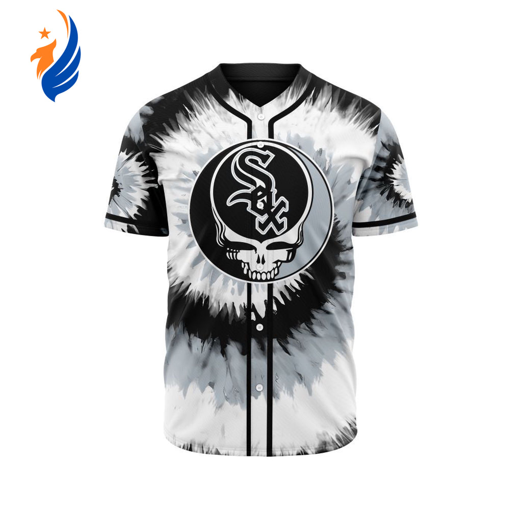MLB Chicago White Sox Special Grateful Dead Design Baseball Jersey Gift for Men Women - Bafud
