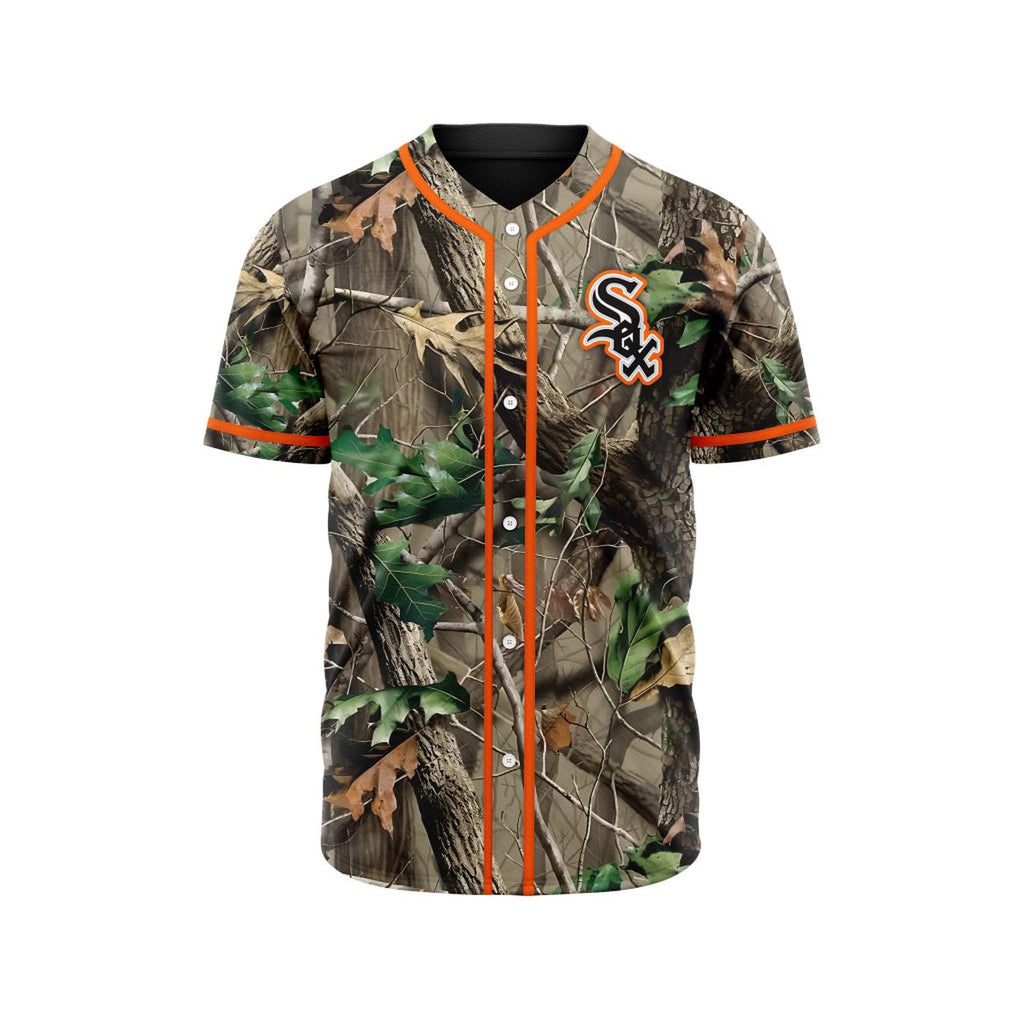 MLB Chicago White Sox Special Realtree Camo Hunting Baseball Jersey Gift for Men Women - Bafud