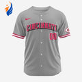 MLB Cincinnati Reds Personalized 2024 Road Baseball Jersey - Bafud