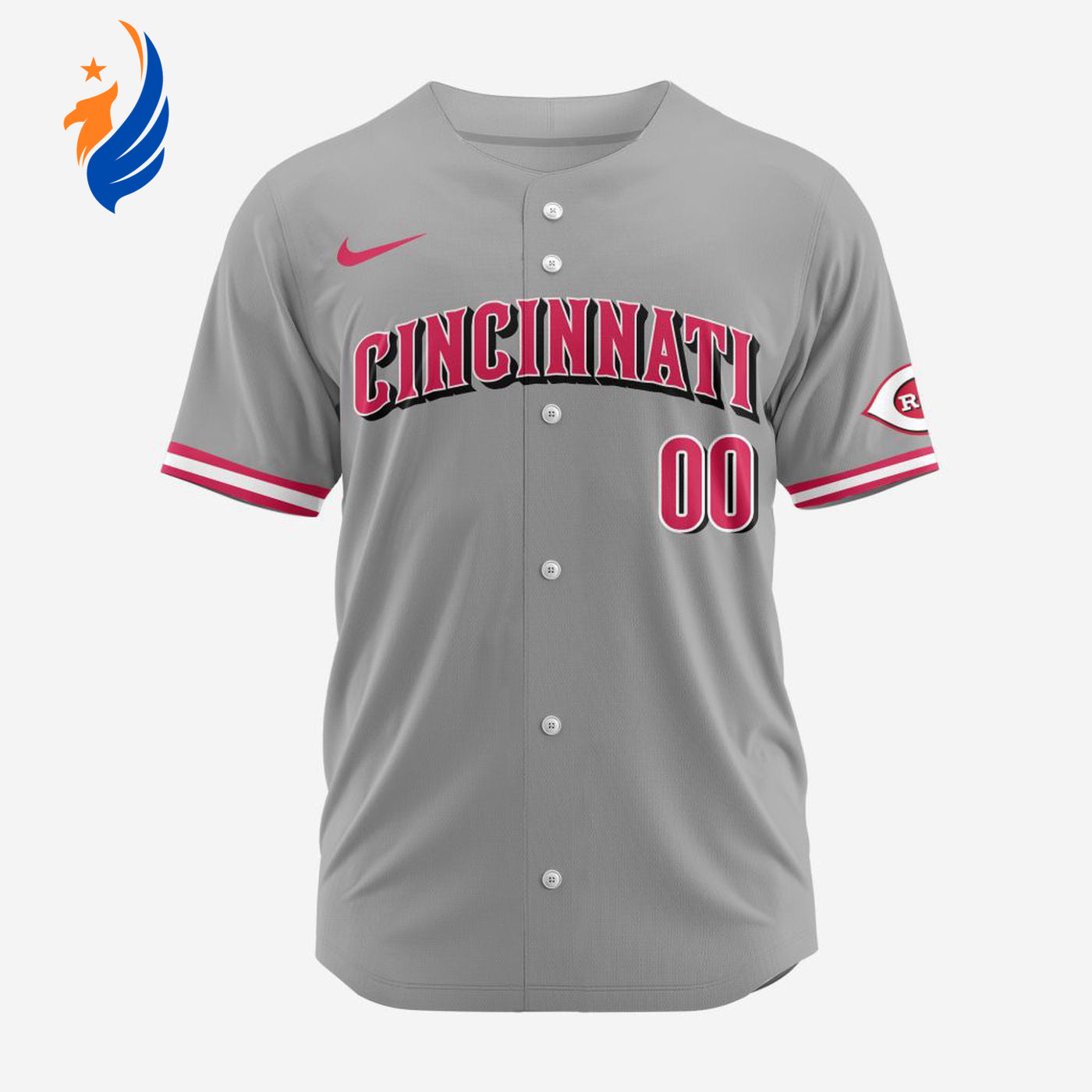 MLB Cincinnati Reds Personalized 2024 Road Baseball Jersey - Bafud