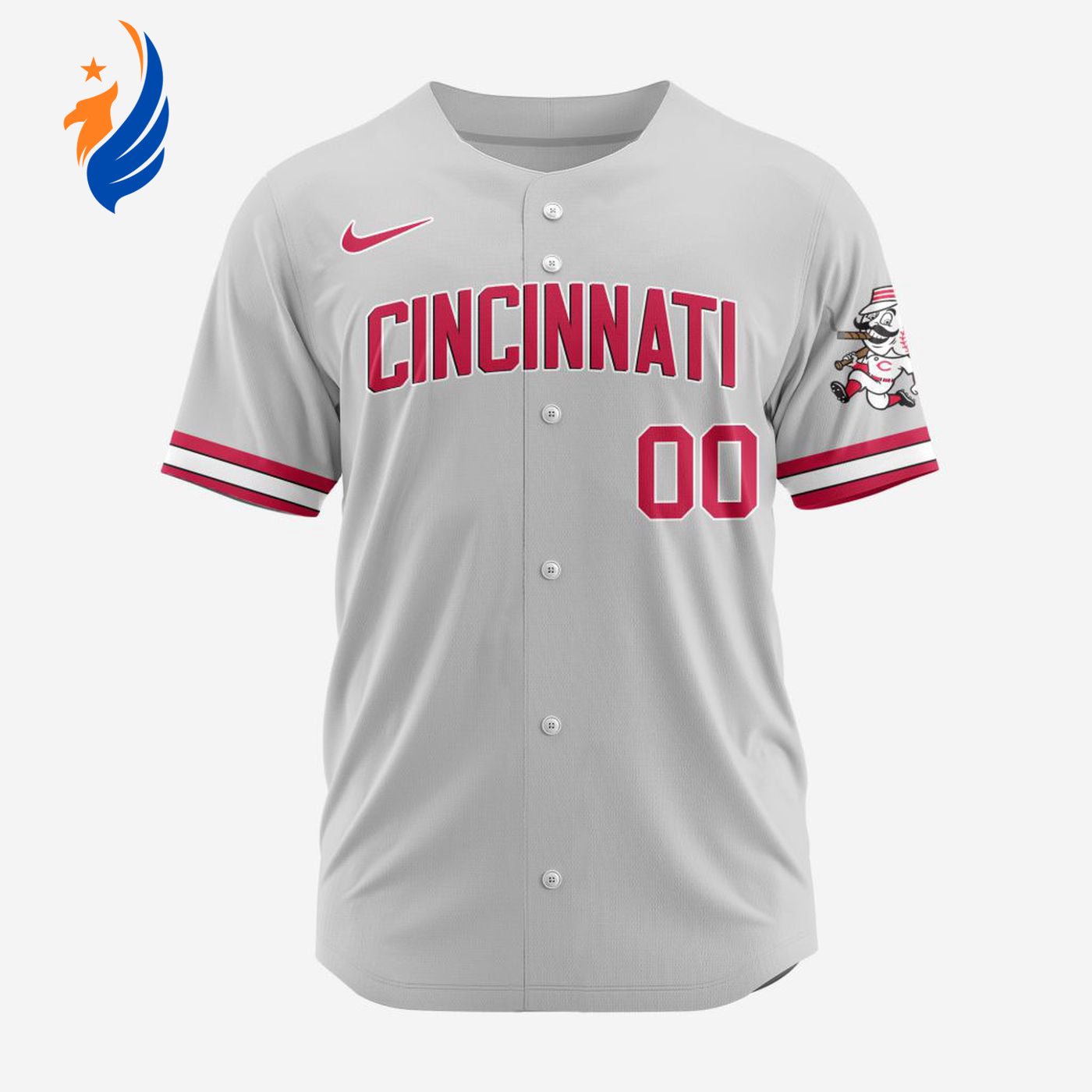 MLB Cincinnati Reds Personalized Alternate Design Concept Baseball Jersey 2402 - Bafud