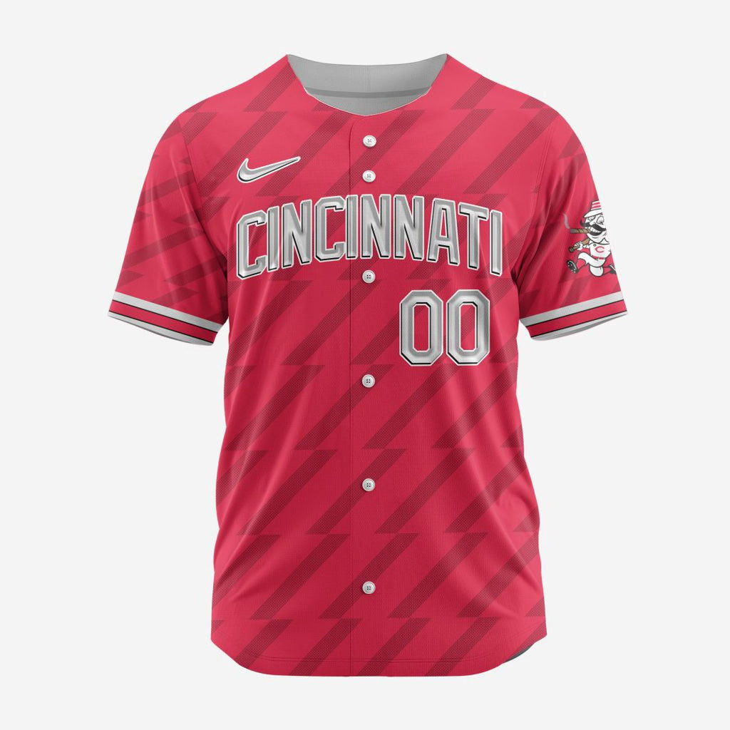 MLB Cincinnati Reds Personalized Alternate Design Concept Baseball Jersey 2404 - Bafud