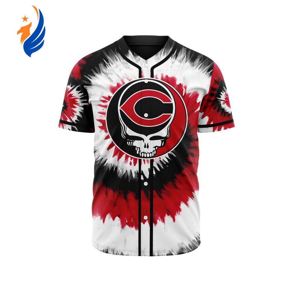 MLB Cincinnati Reds Special Grateful Dead Design Baseball Jersey Gift for Men Women - Bafud