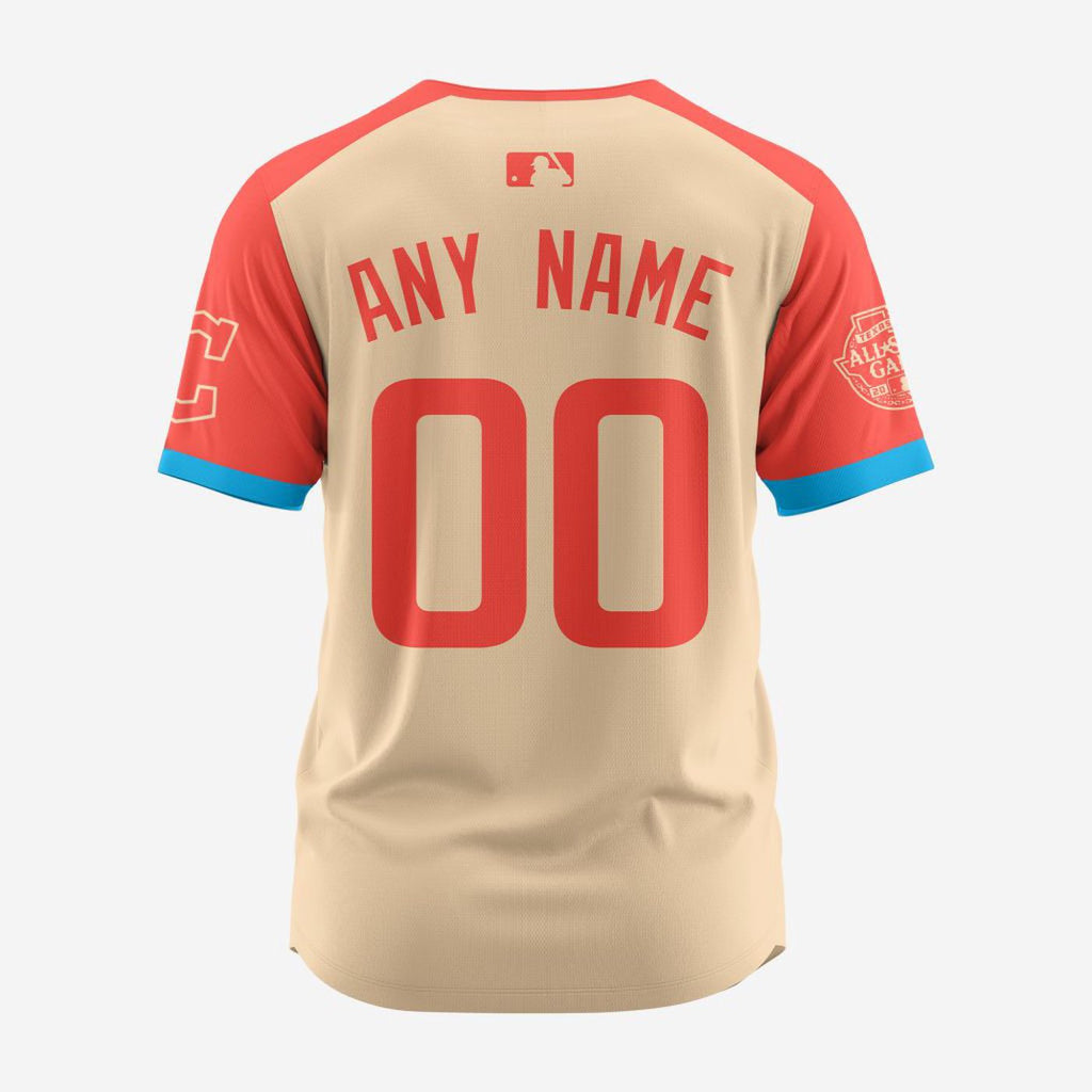 MLB Cleveland Guardians Personalized 2024 All Star Game Baseball Jersey - Bafud