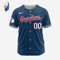 MLB Cleveland Guardians Personalized Alternate Design Concept Baseball Jersey 2402 - Bafud