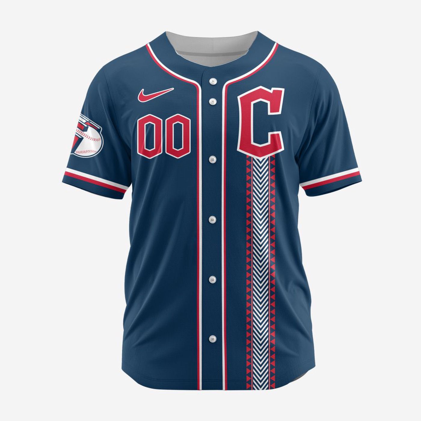 MLB Cleveland Guardians Personalized Alternate Design Concept Baseball Jersey 2404 - Bafud