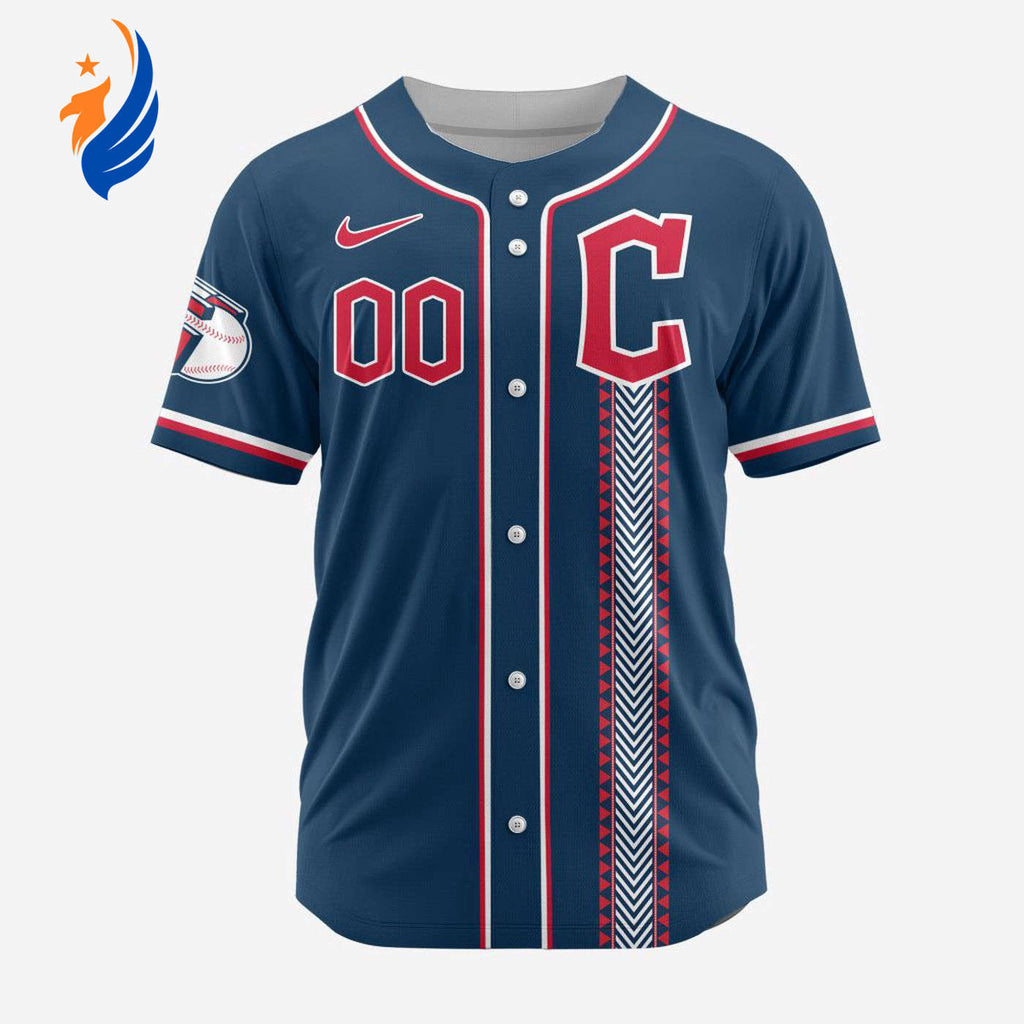 MLB Cleveland Guardians Personalized Alternate Design Concept Baseball Jersey 2404 - Bafud