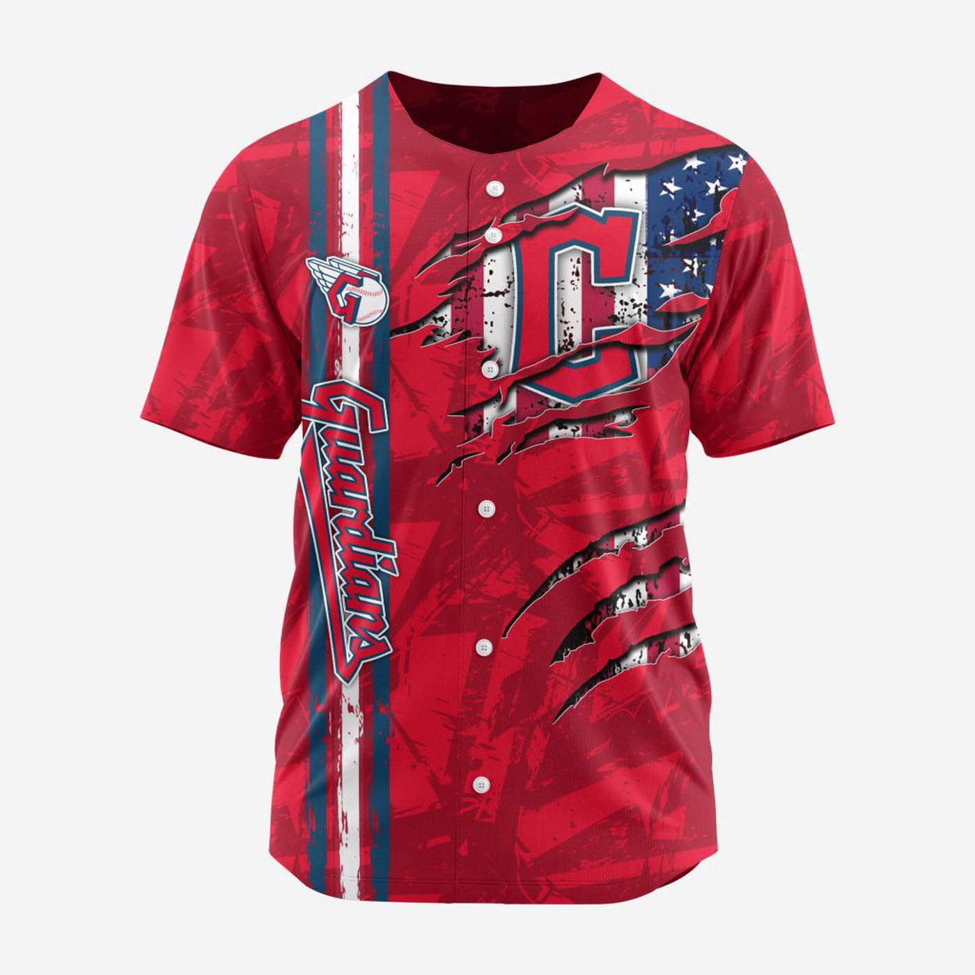 MLB Cleveland Guardians Special Design Baseball Jersey Gift for Men Women - Bafud