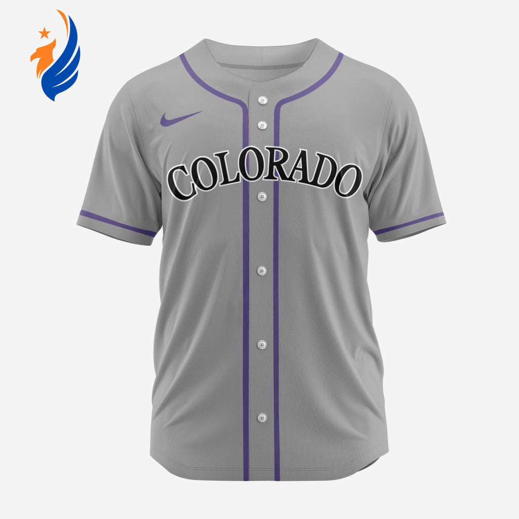 MLB Colorado Rockies Personalized 2024 Road Baseball Jersey - Bafud