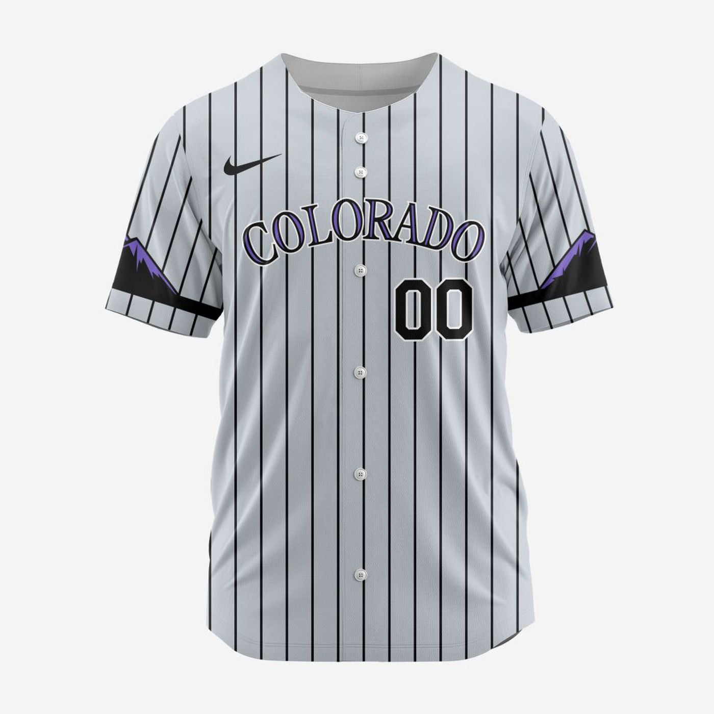 MLB Colorado Rockies Personalized Alternate Design Concept Baseball Jersey 2402 - Bafud