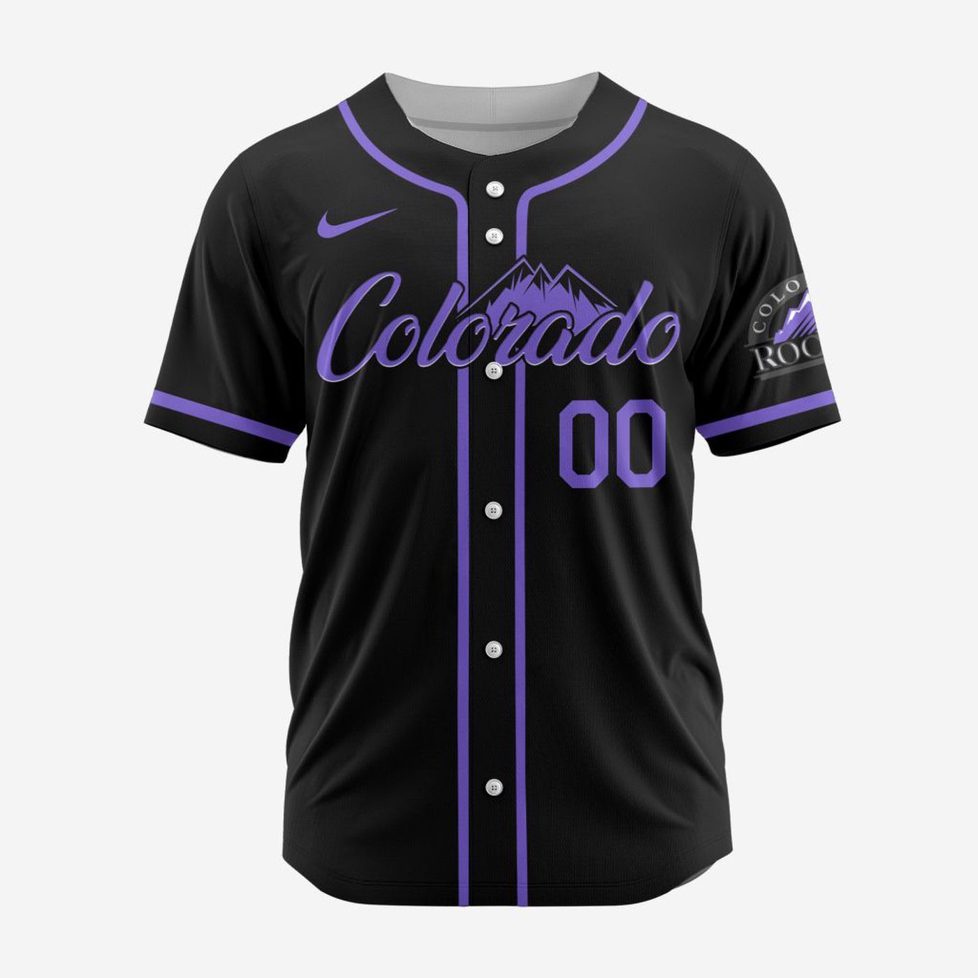 MLB Colorado Rockies Personalized Alternate Design Concept Baseball Jersey 2404 - Bafud