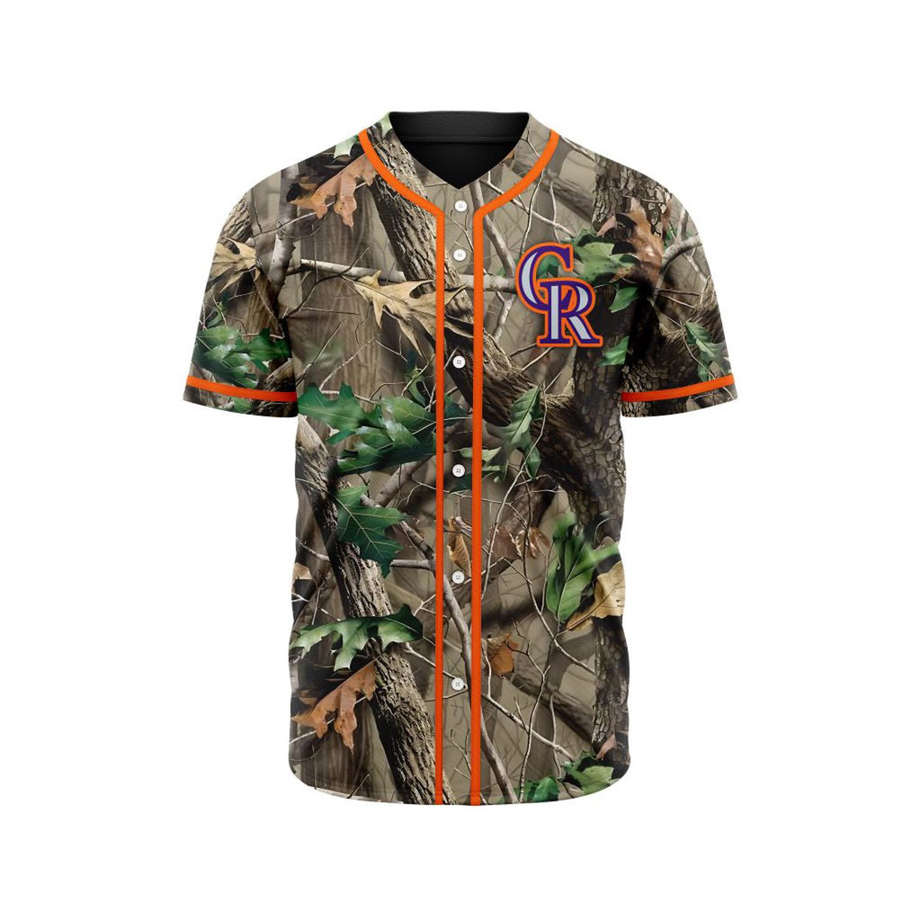 MLB Colorado Rockies Special Realtree Camo Hunting Baseball Jersey Gift for Men Women - Bafud