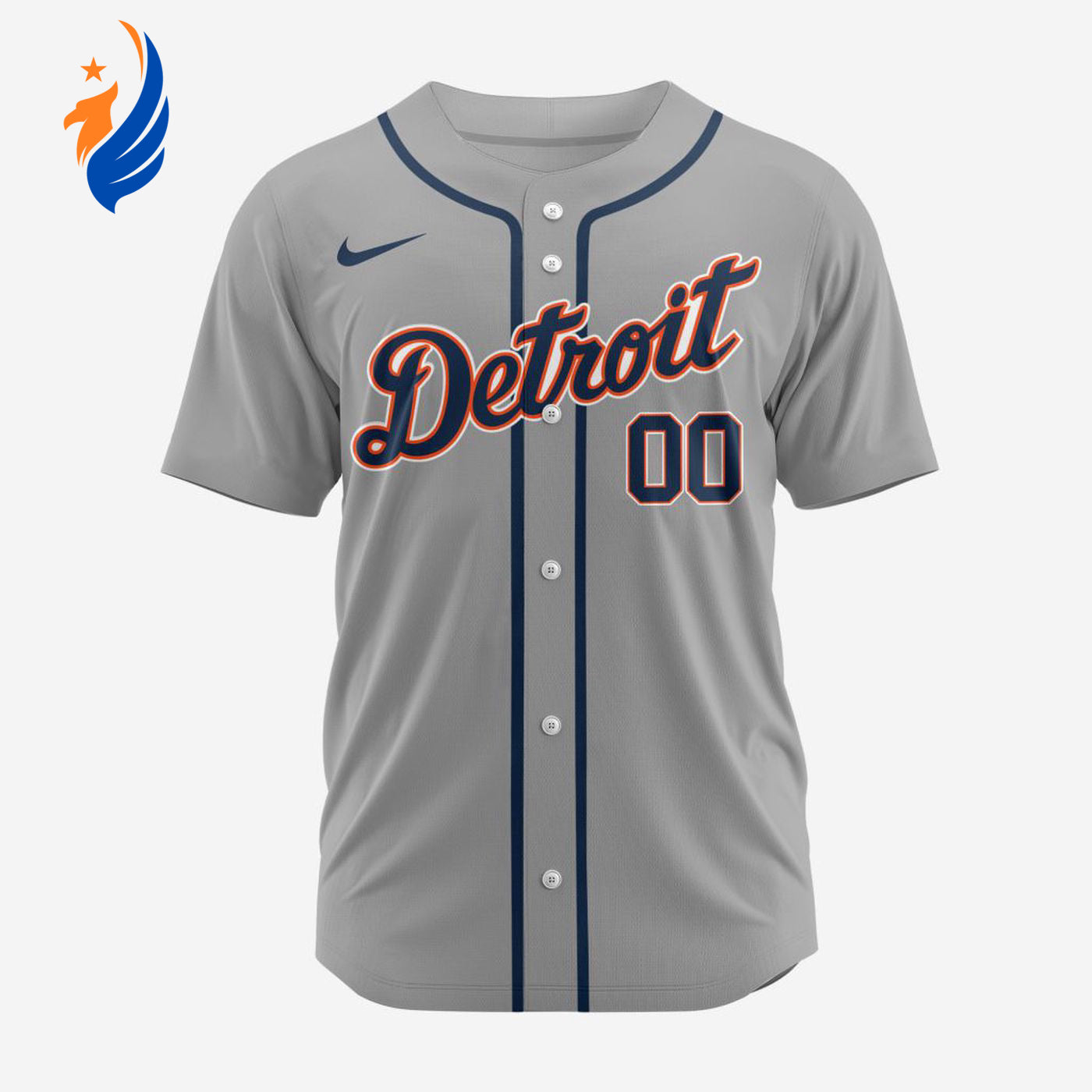 MLB Detroit Tigers Personalized 2024 Road Baseball Jersey - Bafud