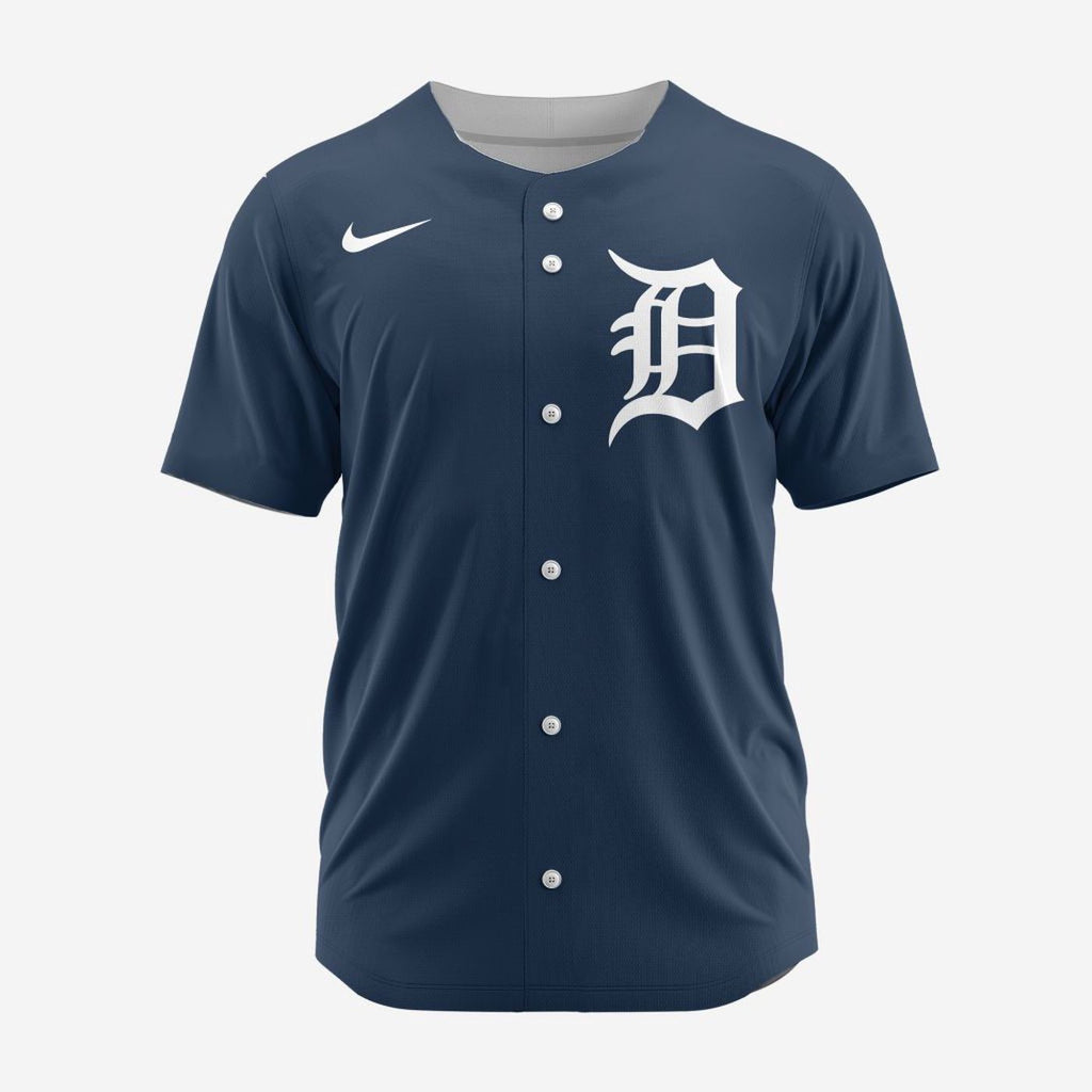 MLB Detroit Tigers Personalized Alternate Design Concept Baseball Jersey 2402 - Bafud