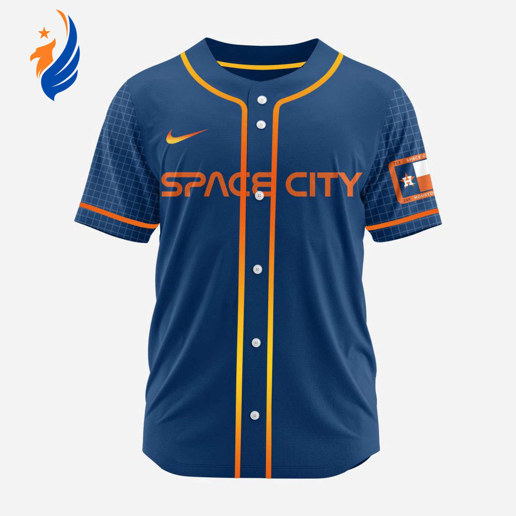 MLB Houston Astros Personalized 2024 City Connect Baseball Jersey Design - Bafud