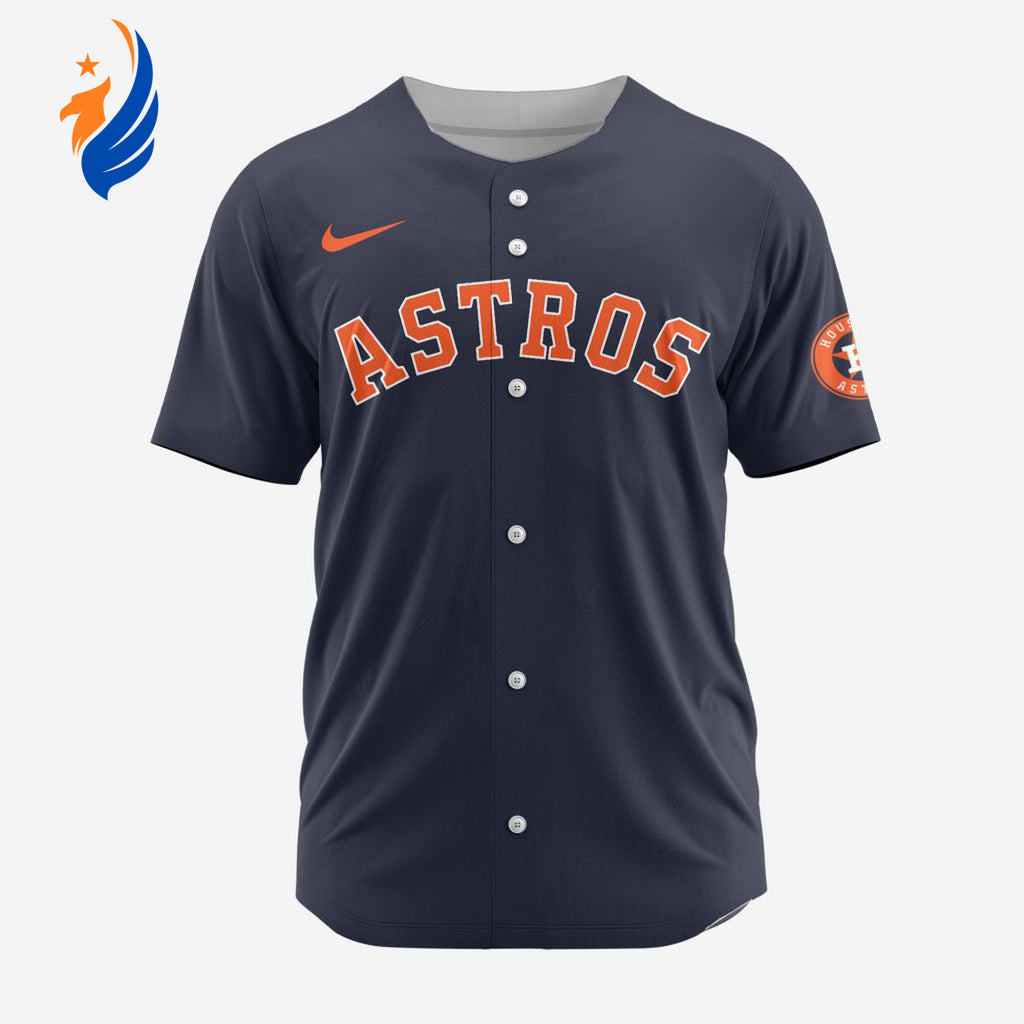 MLB Houston Astros Personalized Alternate 02 Baseball Jersey - Bafud
