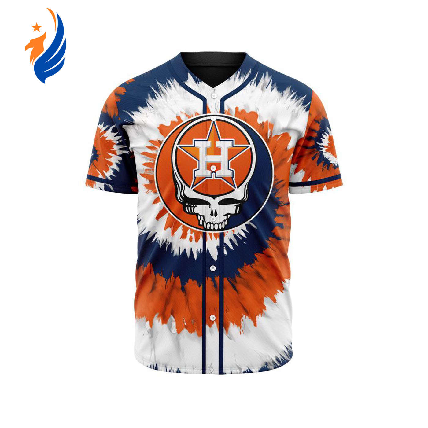 MLB Houston Astros Special Grateful Dead Design Baseball Jersey Gift for Men Women - Bafud