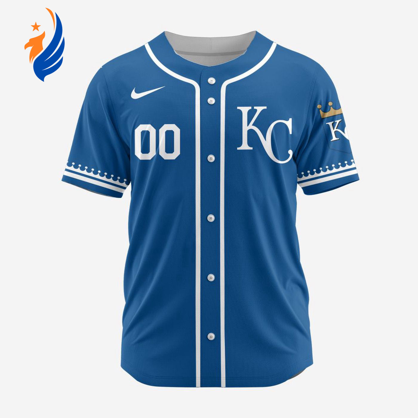 MLB Kansas City Royals Personalized Alternate Design Concept Baseball Jersey 2402 - Bafud