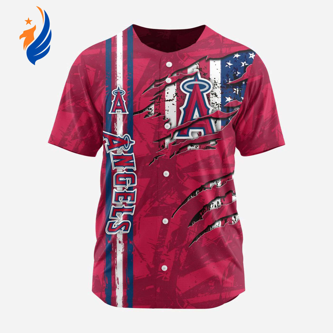 MLB Los Angeles Angels Special Design Baseball Jersey Gift for Men Women - Bafud