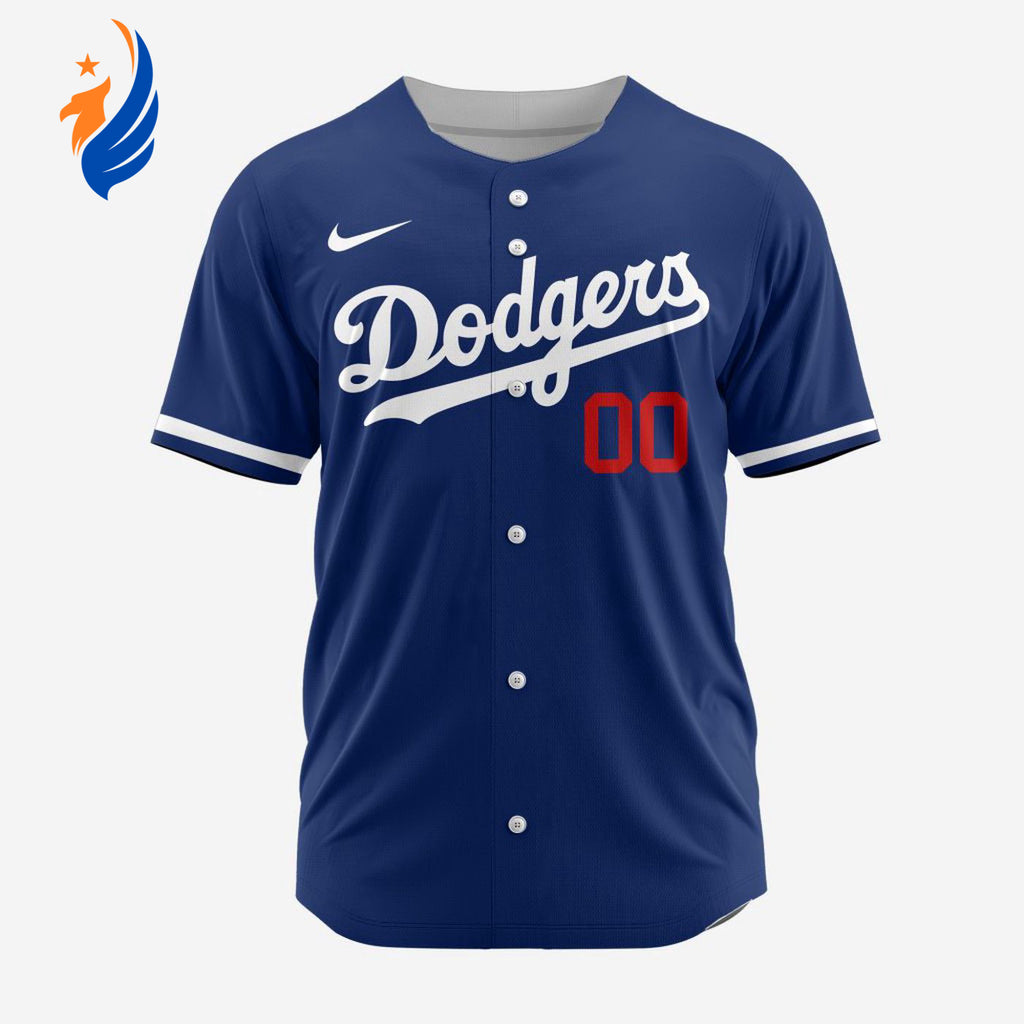 MLB Los Angeles Dodgers Personalized Alternate Baseball Jersey - Bafud
