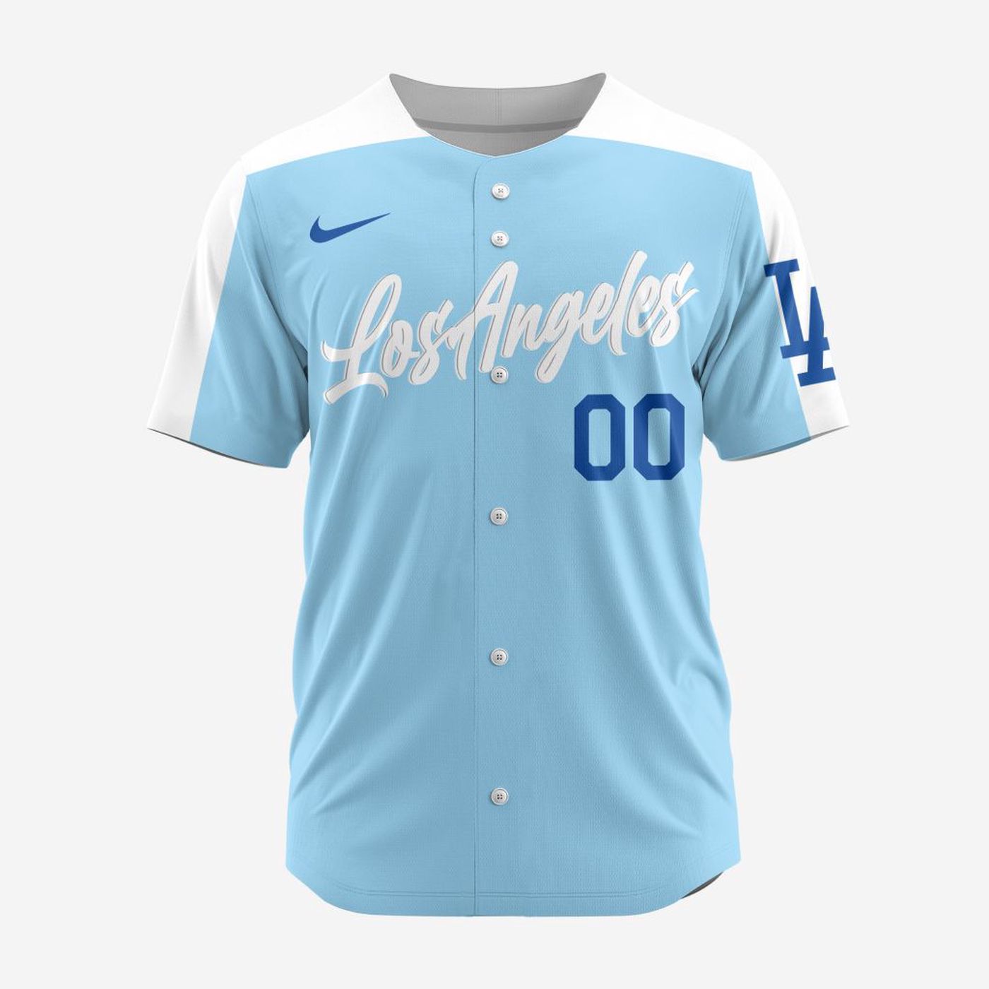MLB Los Angeles Dodgers Personalized Alternate Design Concept Baseball Jersey 2402 - Bafud