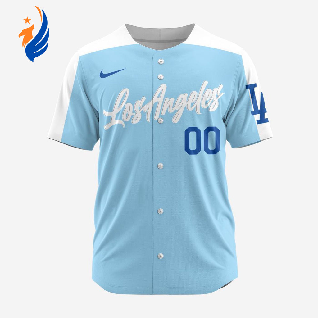 MLB Los Angeles Dodgers Personalized Alternate Design Concept Baseball Jersey 2402 - Bafud