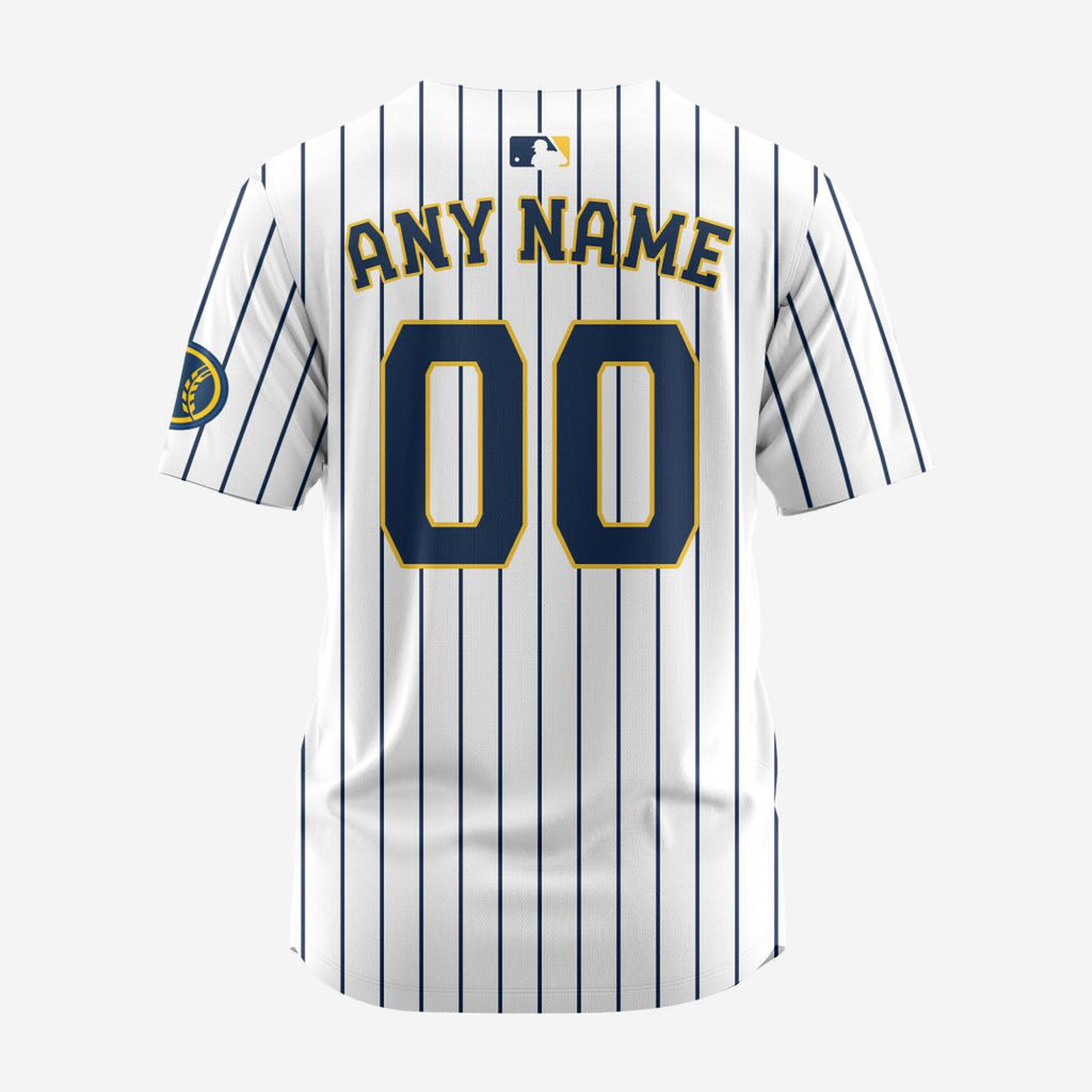 MLB Milwaukee Brewers Personalized Alternate Baseball Jersey - Bafud