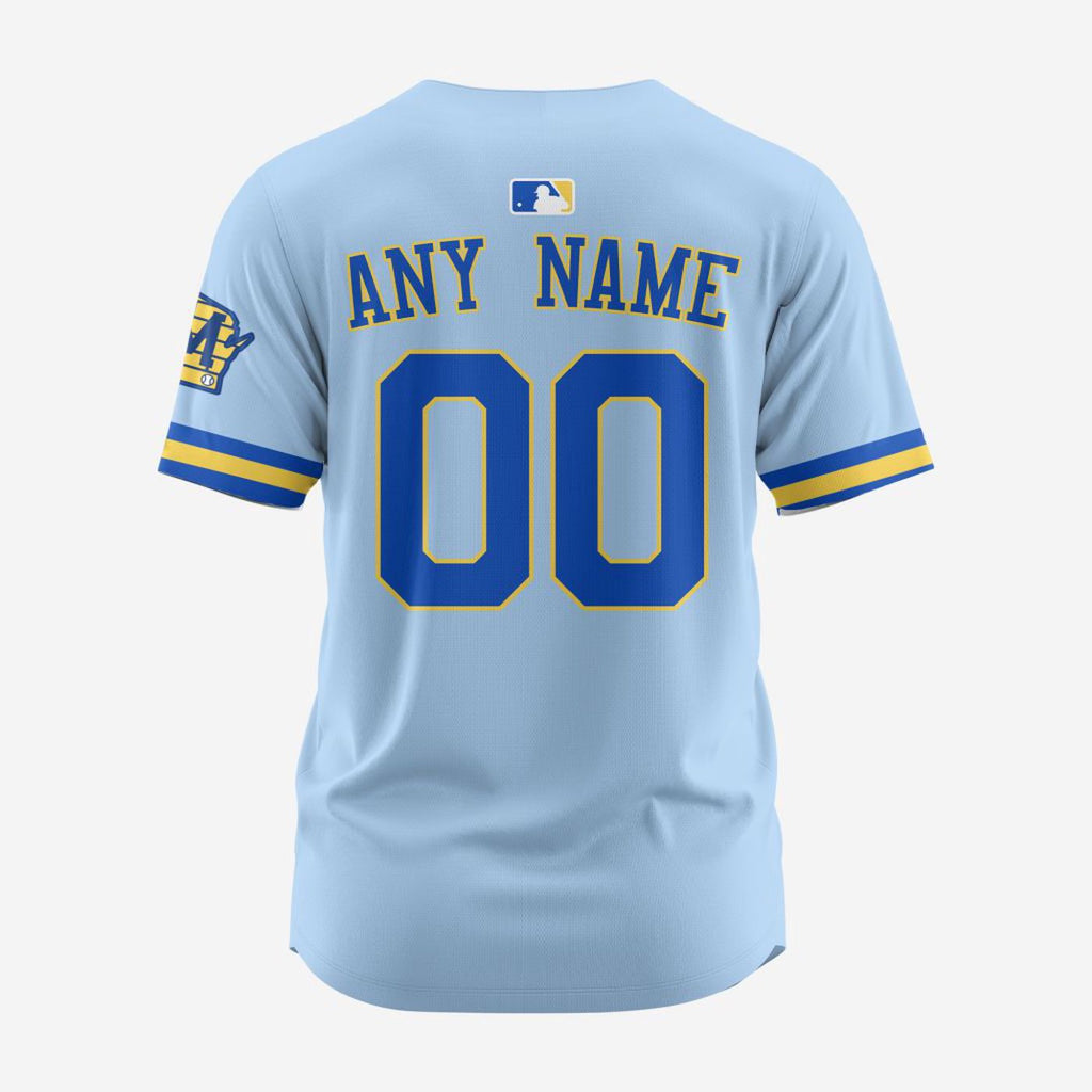 MLB Milwaukee Brewers Personalized Alternate Design Concept Baseball Jersey 2402 - Bafud