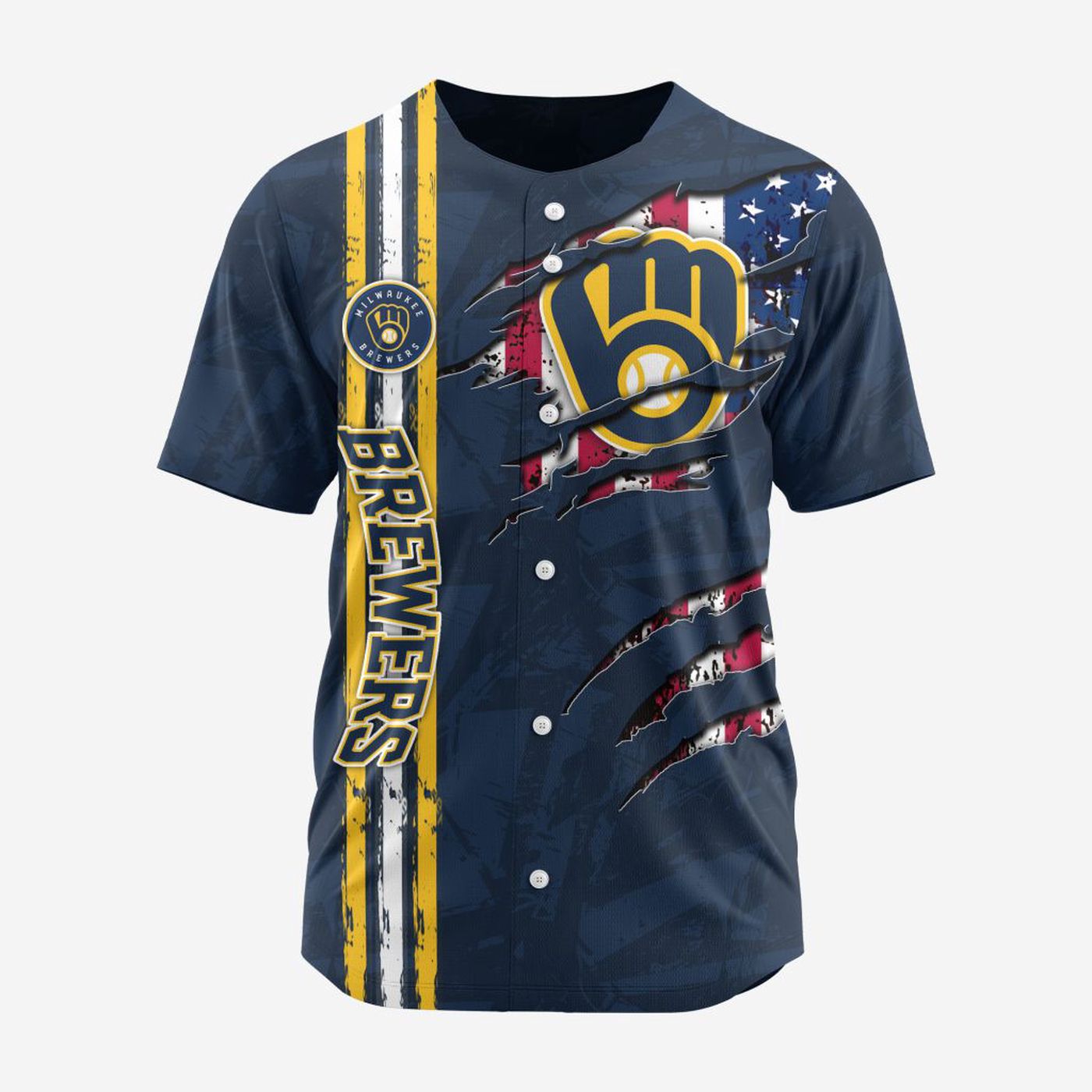 MLB Milwaukee Brewers Special Design Baseball Jersey Gift for Men Women - Bafud