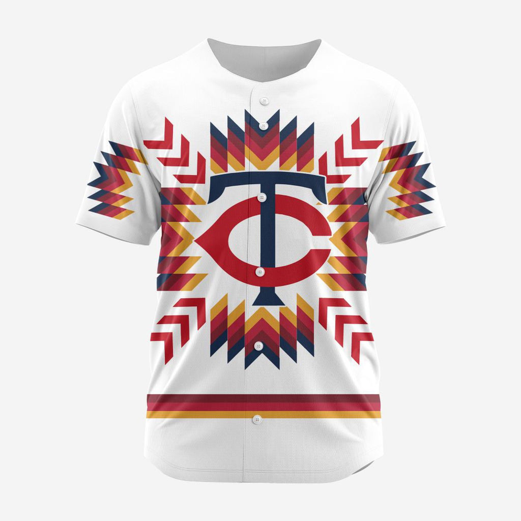 MLB Minnesota Twins Special Native Design Baseball Jersey Gift for Men Women - Bafud