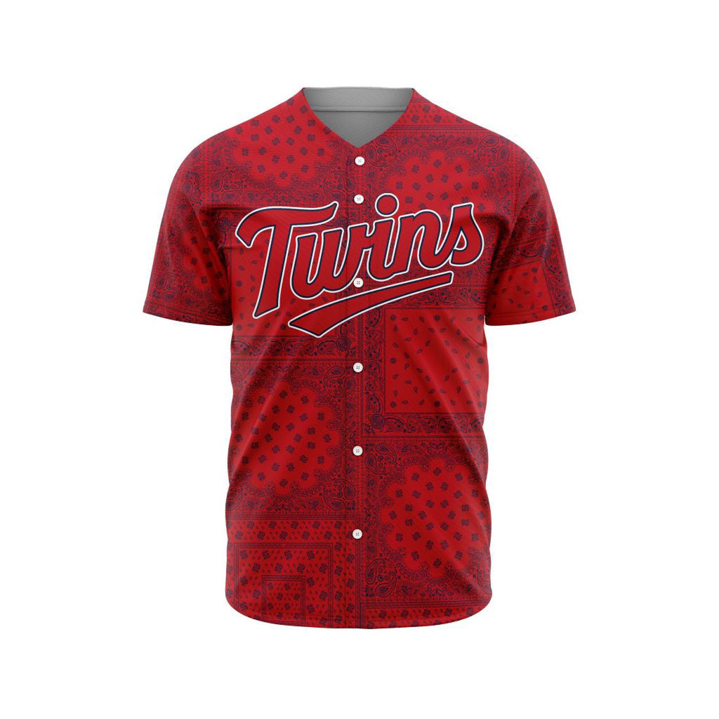 MLB Minnesota Twins Special Paisley Design Baseball Jersey Gift for Men Women - Bafud