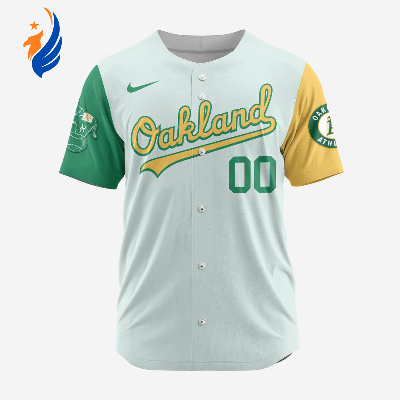 MLB Oakland Athletics Personalized Alternate Design Concept Baseball Jersey 2402 - Bafud