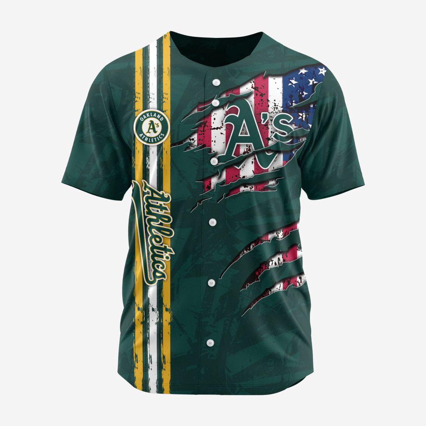 MLB Oakland Athletics Special Design Baseball Jersey Gift for Men Women - Bafud