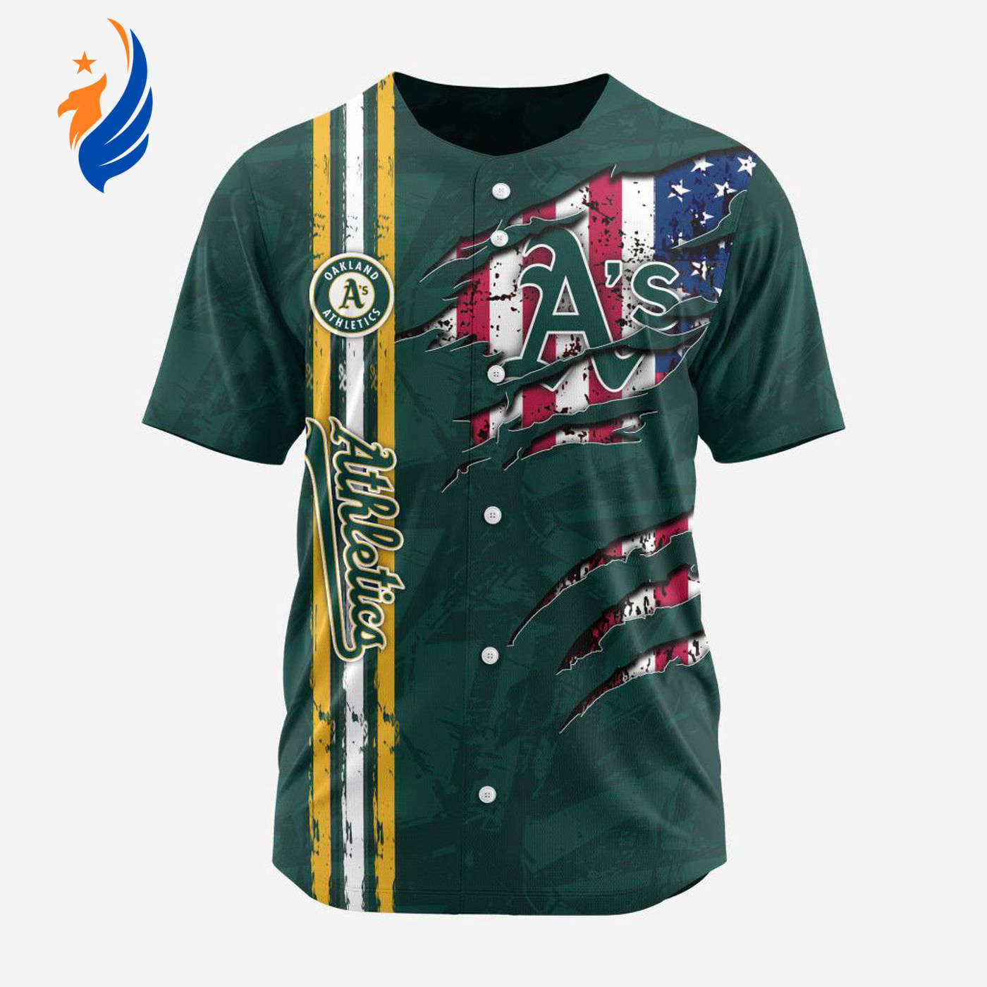 MLB Oakland Athletics Special Design Baseball Jersey Gift for Men Women - Bafud