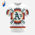 MLB Oakland Athletics Special Native Design Baseball Jersey Gift for Men Women - Bafud