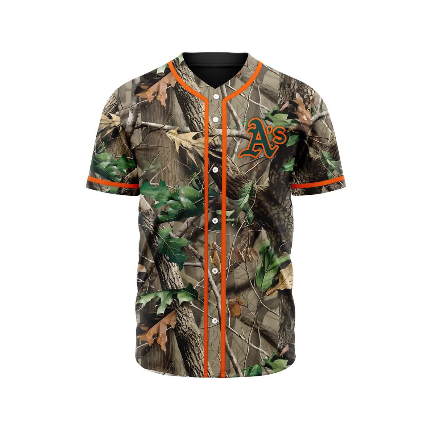 MLB Oakland Athletics Special Realtree Camo Hunting Baseball Jersey Gift for Men Women - Bafud