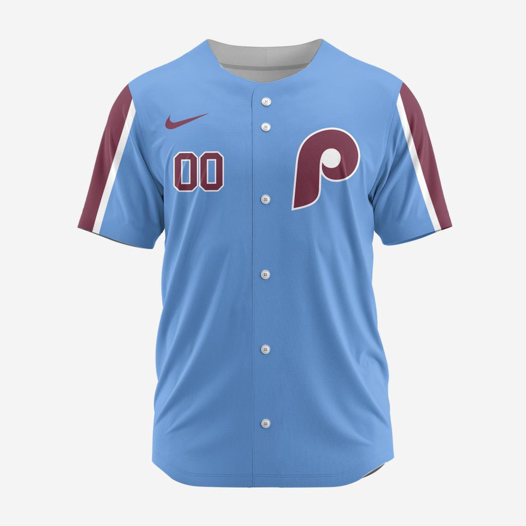 MLB Philadelphia Phillies Personalized Alternate 02 Baseball Jersey - Bafud
