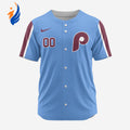 MLB Philadelphia Phillies Personalized Alternate 02 Baseball Jersey - Bafud