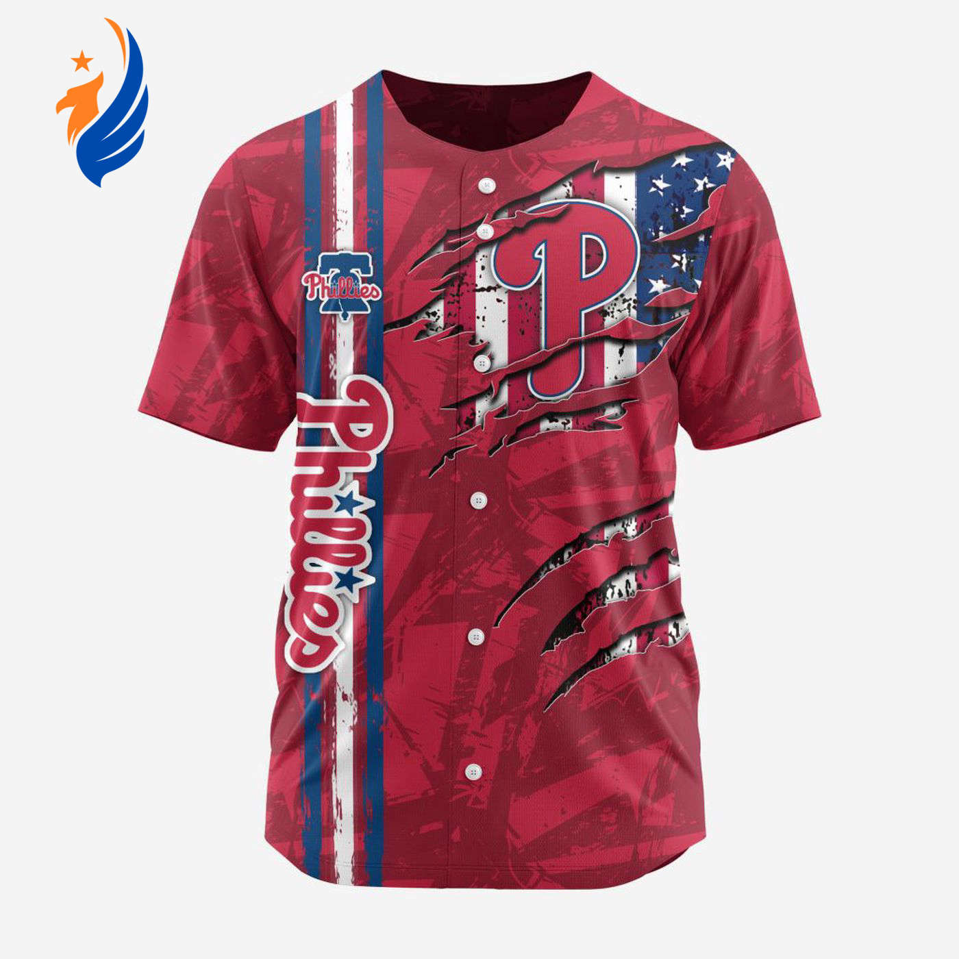 MLB Philadelphia Phillies Special Design Baseball Jersey Gift for Men Women - Bafud