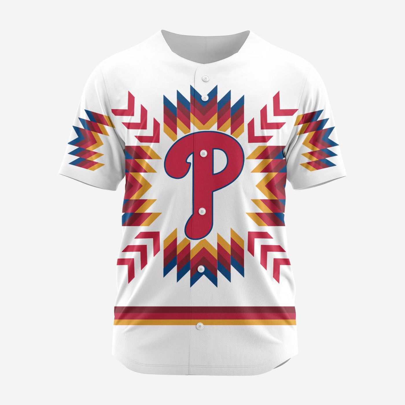 MLB Philadelphia Phillies Special Native Design Baseball Jersey Gift for Men Women - Bafud