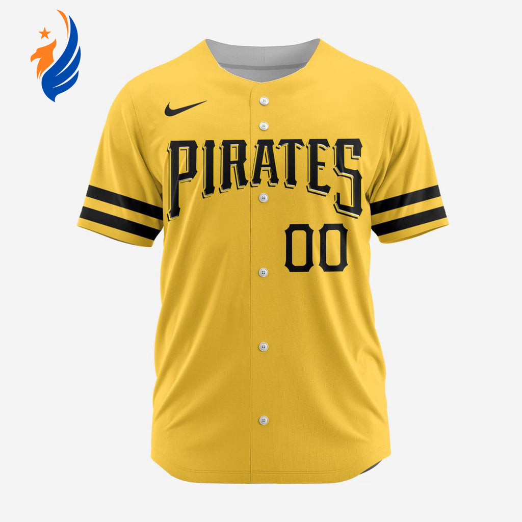 MLB Pittsburgh Pirates Personalized Alternate Design Concept Baseball Jersey 2403 - Bafud