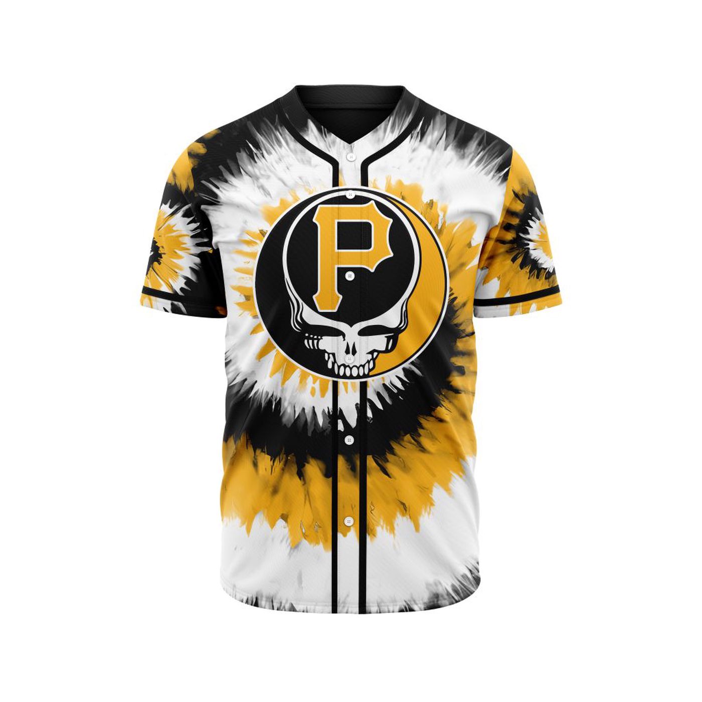 MLB Pittsburgh Pirates Special Grateful Dead Design Baseball Jersey Gift for Men Women - Bafud