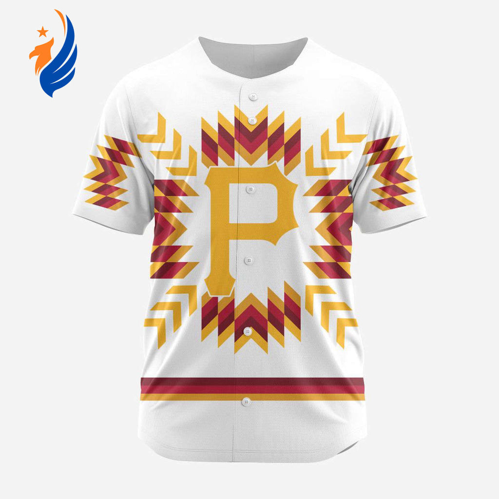 MLB Pittsburgh Pirates Special Native Design Baseball Jersey Gift for Men Women - Bafud
