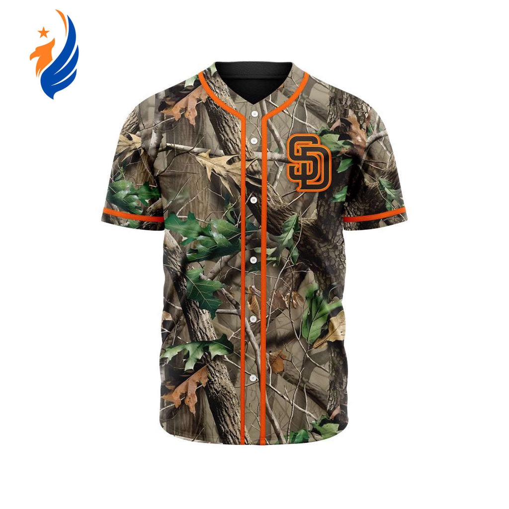 MLB San Diego Padres Special Realtree Camo Hunting Baseball Jersey Gift for Men Women - Bafud