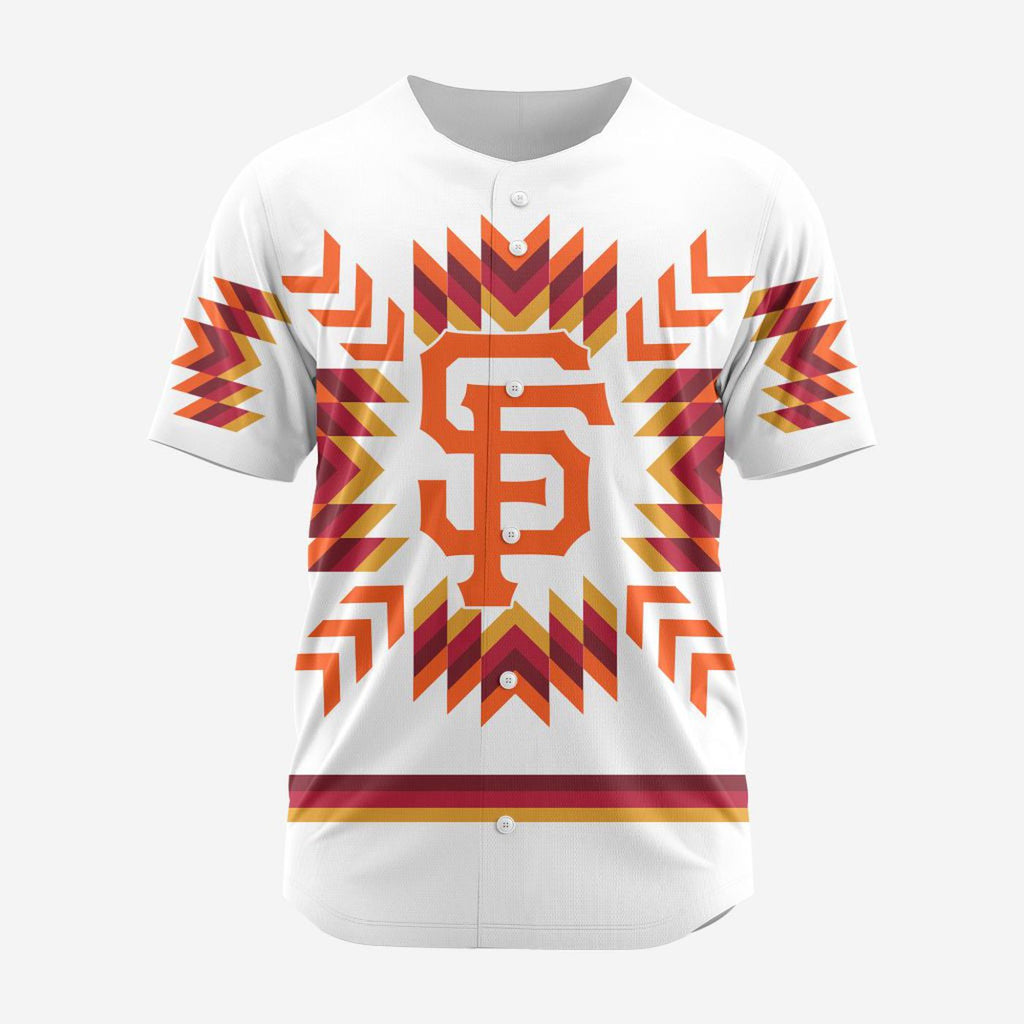 MLB San Francisco Giants Special Native Design Baseball Jersey Gift for Men Women - Bafud