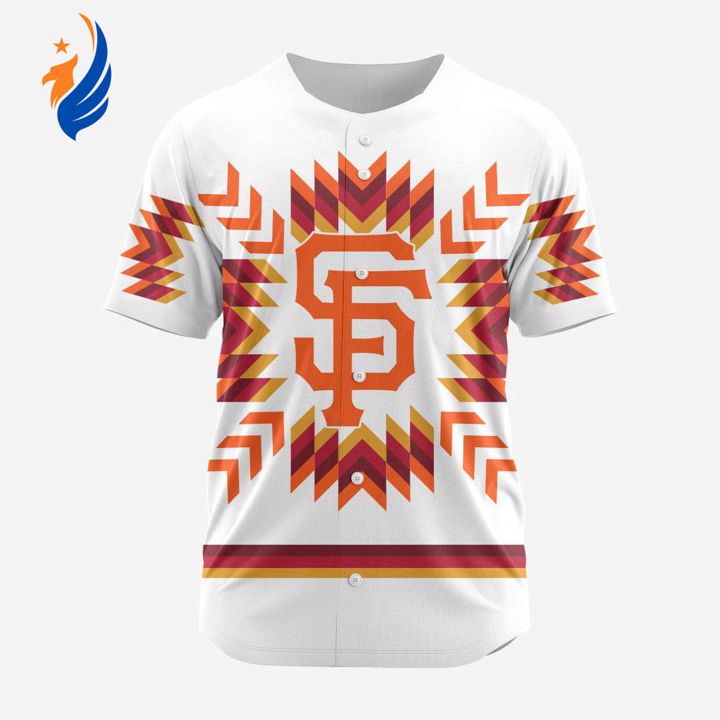 MLB San Francisco Giants Special Native Design Baseball Jersey Gift for Men Women - Bafud