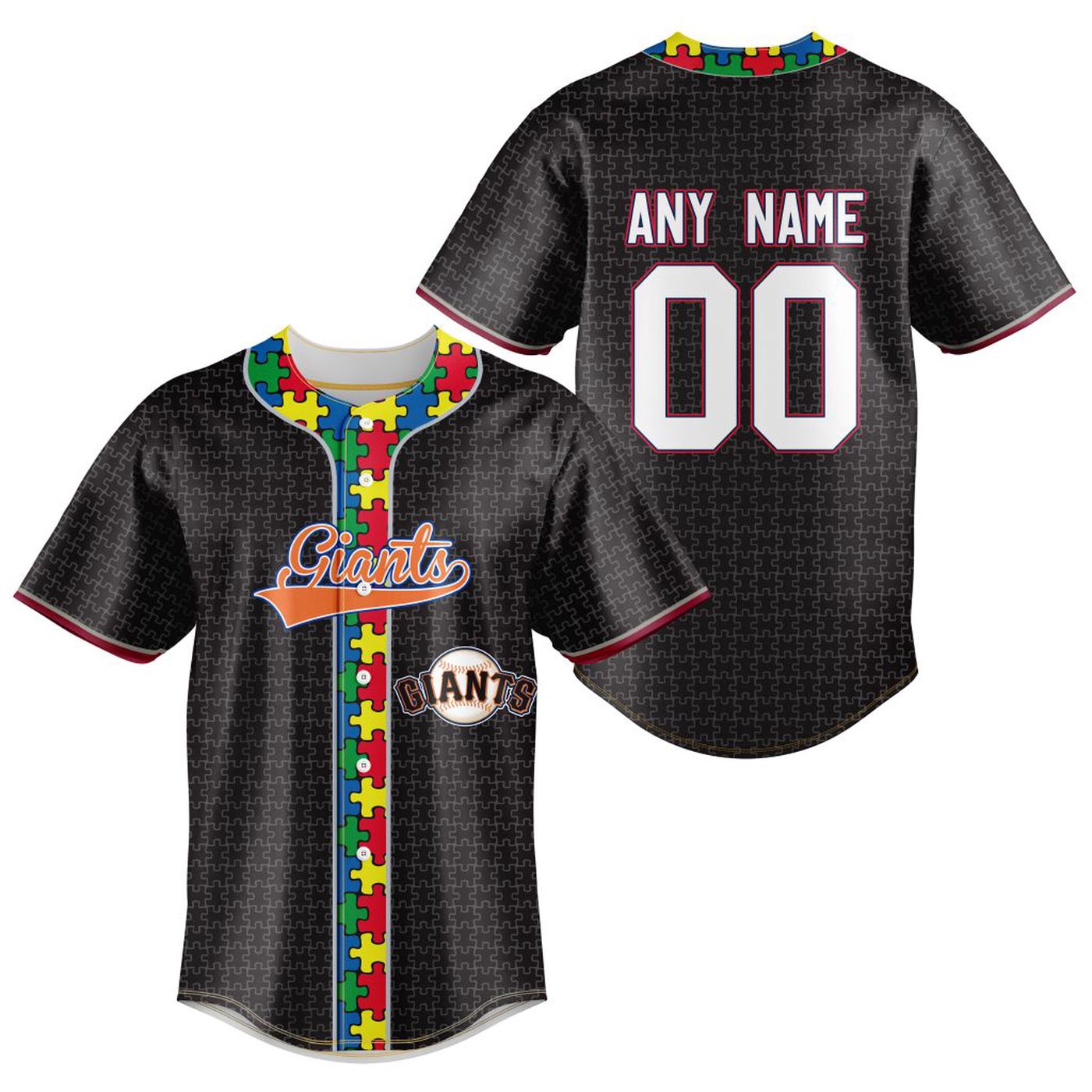 MLB San Francisco Giants Specialized Baseball Jersey Fearless Aganst Autism Gift for Men Women - Bafud