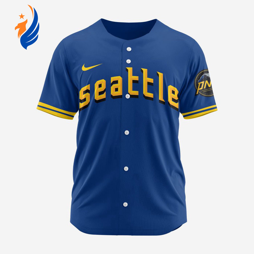 MLB Seattle Mariners Personalized 2024 City Connect Baseball Jersey Design - Bafud
