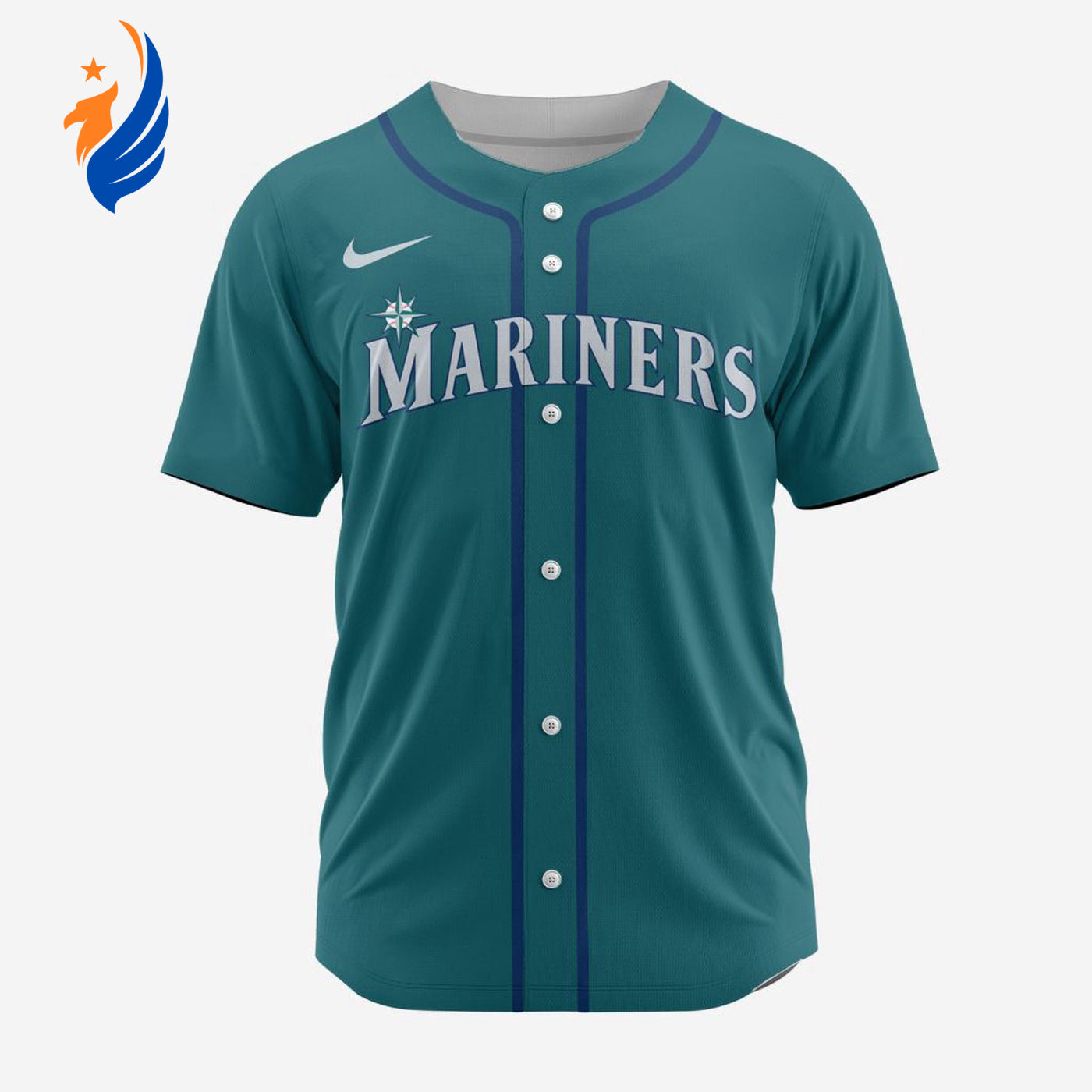 MLB Seattle Mariners Personalized Alternate 02 Baseball Jersey - Bafud