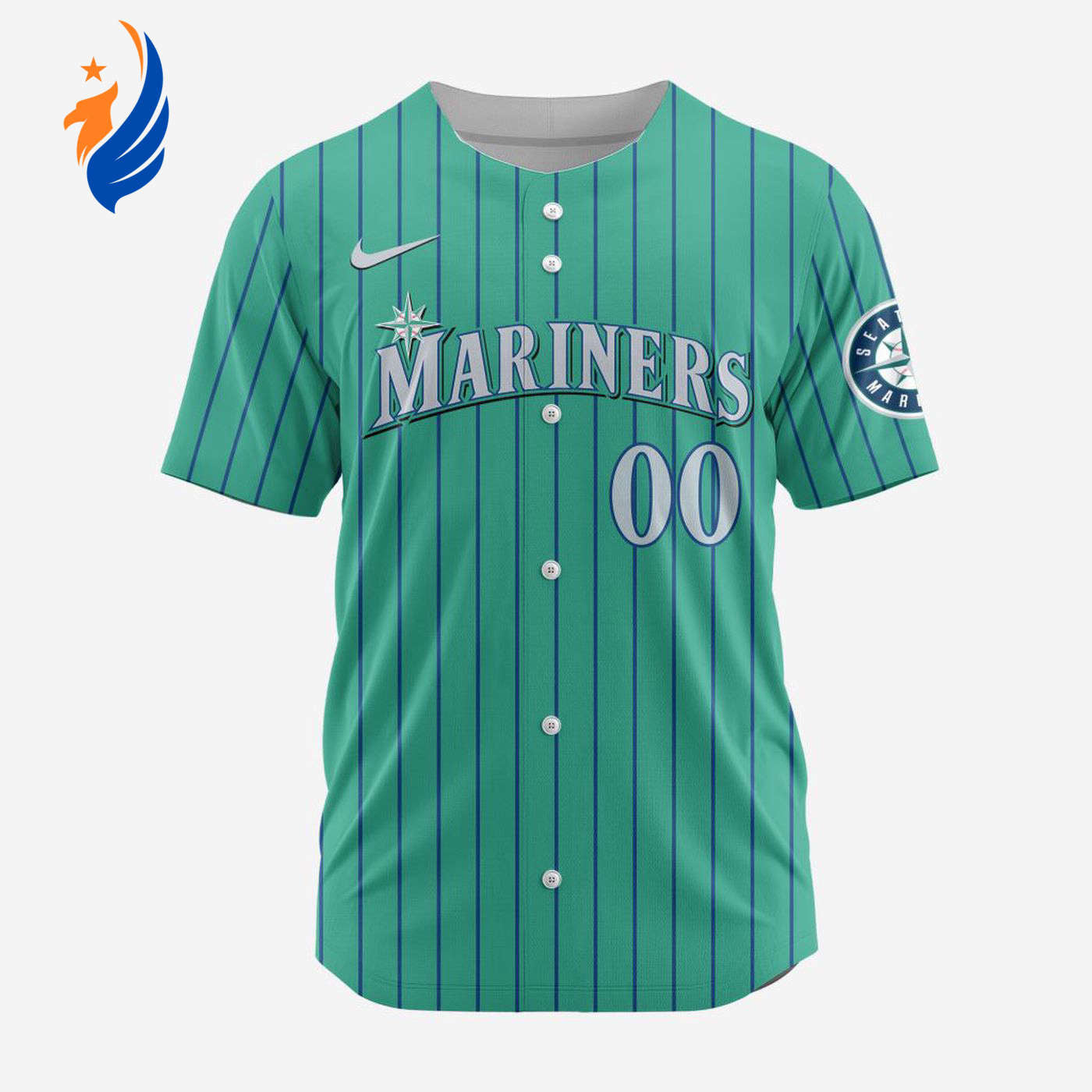 MLB Seattle Mariners Personalized Alternate Design Concept Baseball Jersey 2404 - Bafud